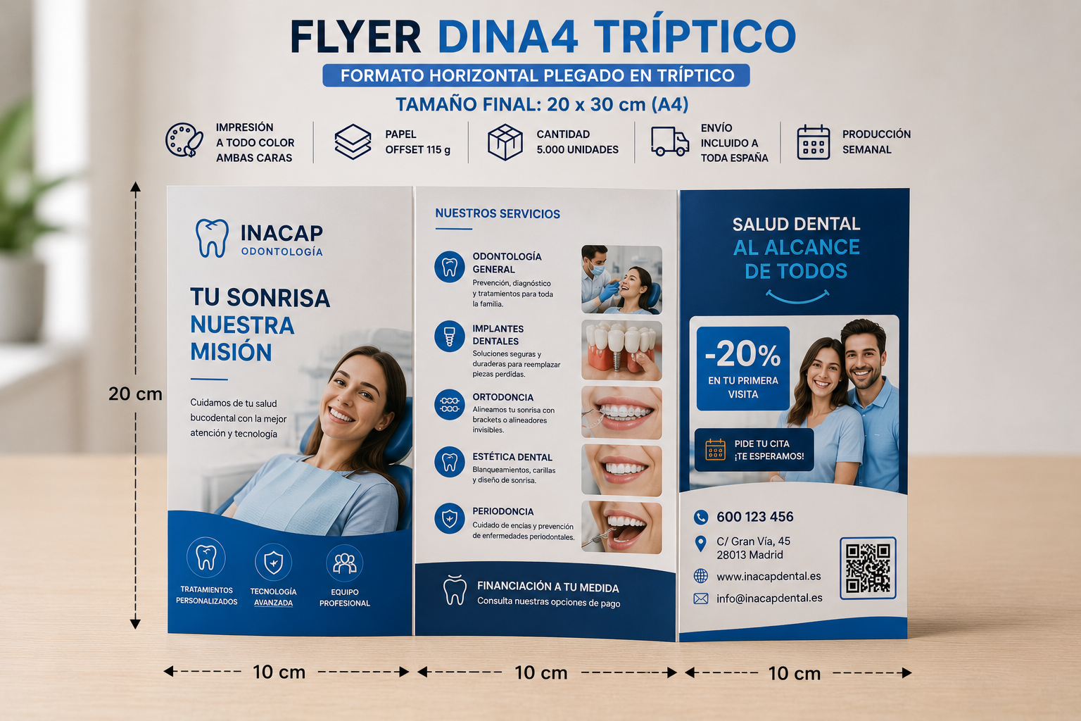 Flyer DINA A4 (20 x 30 cm) – 5.000 unidades a todo color - Imagen 2