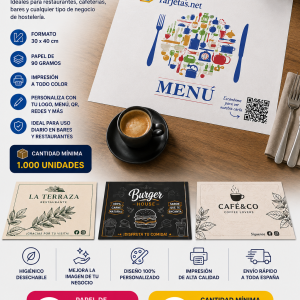 Manteles de papel personalizados